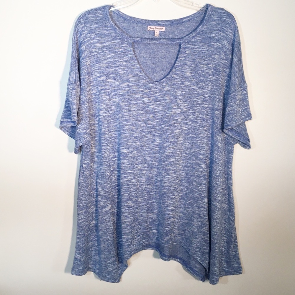 Juicy Couture Heathered Blue Top